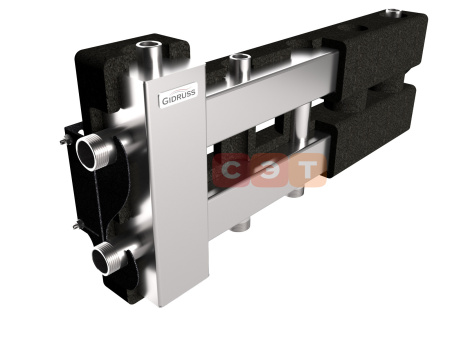 Балансировочный коллектор из нерж. стали в EPP- изоляции BMSS-60-3D.EPP(котёл G 1″, 2+1 контура G 1″,  ″НЕРЖАВЕЙКА″)  NEW